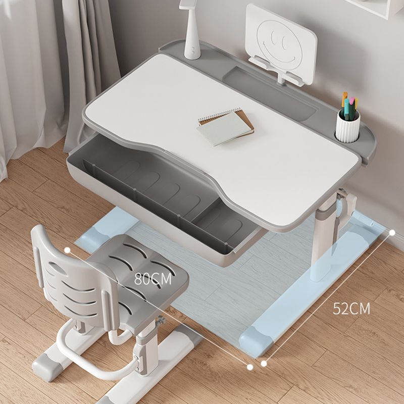Children's Desk and Chair Set with Storage Drawer Ergonomic Desk