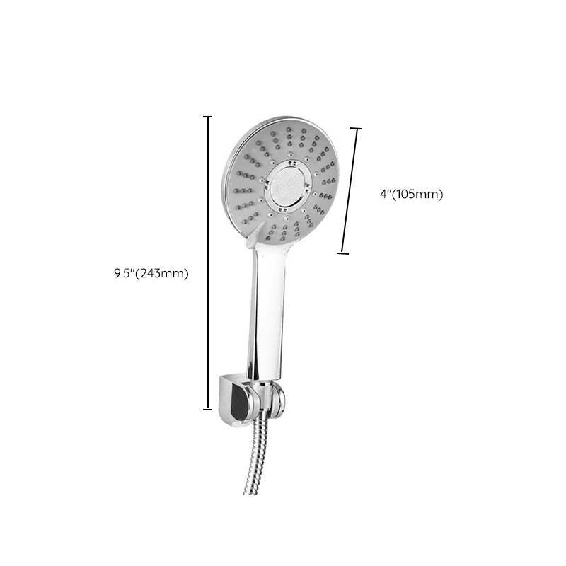 Modern Style Round Handheld Shower Bathroom Metal Wall Mounted Hand Shower