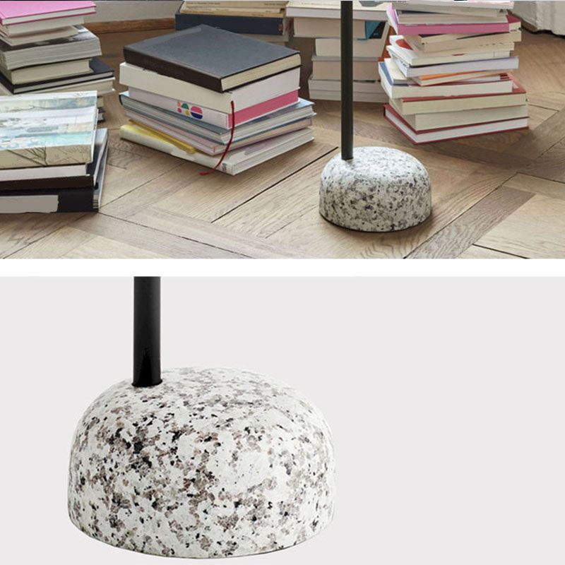 27" H x 14" W x 14" D Mid-Century Steel Round Top Side Table Pedestal End Table