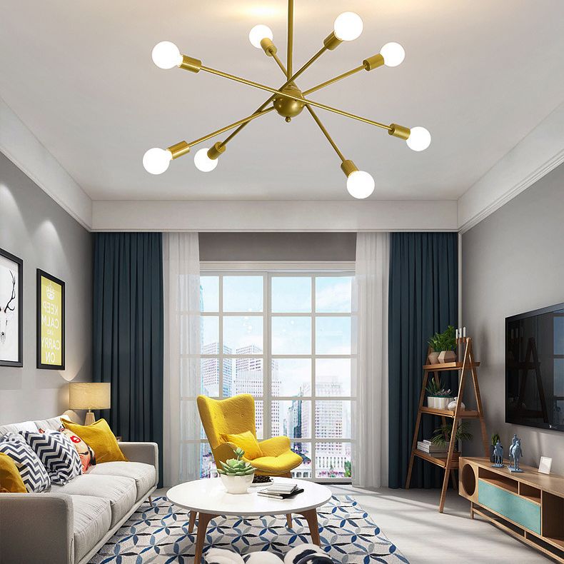 Lampada a bulbo esposto industriale Lampada a sospensione in metallo Light per soggiorno