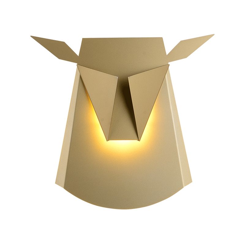 1-Light Geometric Wall Lighting Ideas Modern Style Metal Wall Mount Light Fixture