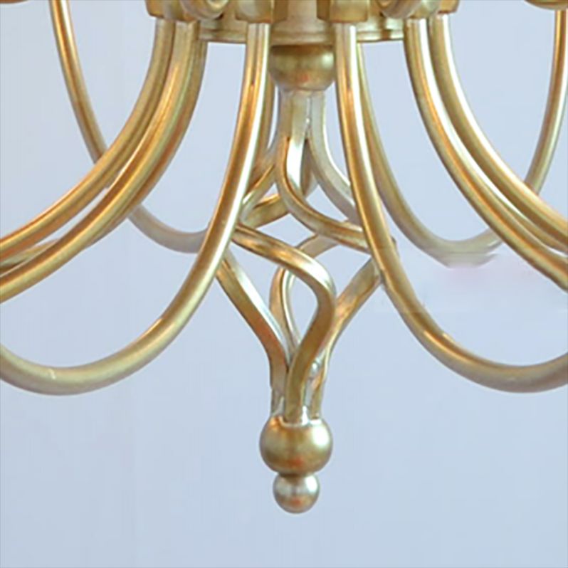 Lustre de style européen Light Multi-Head Candle Pendant Light pour le salon