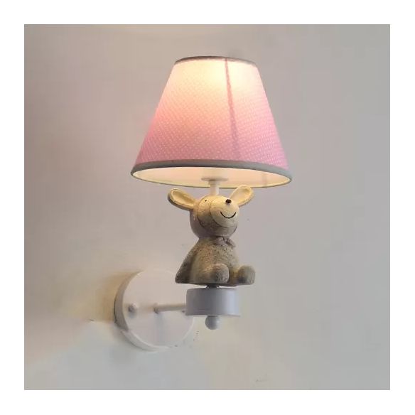 Mooi dierenmuurlicht met taps toelopende schaduw houten 1 kop sconce licht voor gangfoyer