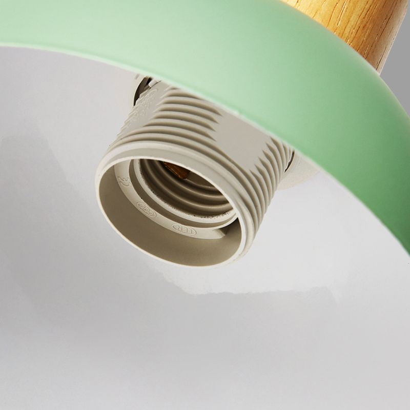 Macaron Dome Shade Wall Sconce Metal 1 Light Sconces for Bedroom