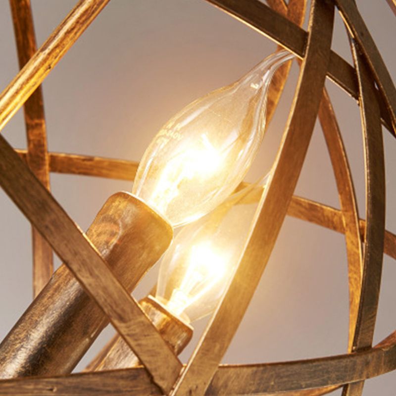 Metal Silver Pendant Lamp Candle-Style 4 Lights Classic Chandelier Light Fixture for Dining Room