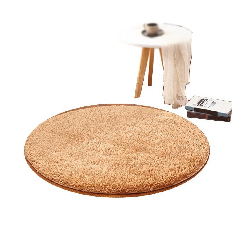 Green Modern Carpet Polyester Pure Color Carpet Washable Carpet for Living Room