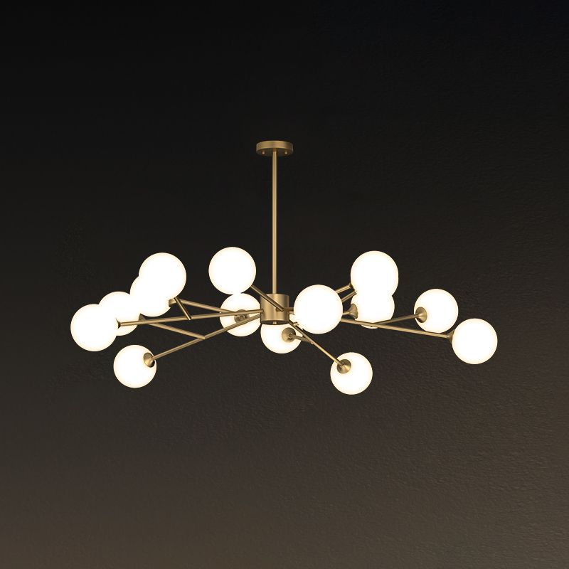 Designer Style Globe Chandelier Light Fixtures Multi-Head Suspension Pendant Lamps for Living Room