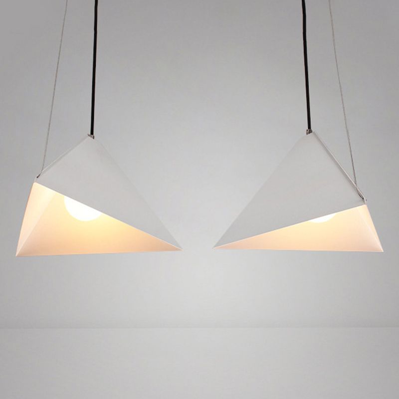 Driehoekige eetkamer ophanging verlichting metaal 1-licht Noordse hanger plafondlicht