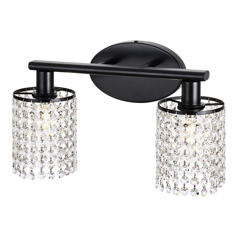 Post Modern Bathroom Vanity Lighting 2 / 3 / 4 - Light Bath Sconce in Black / Sliver