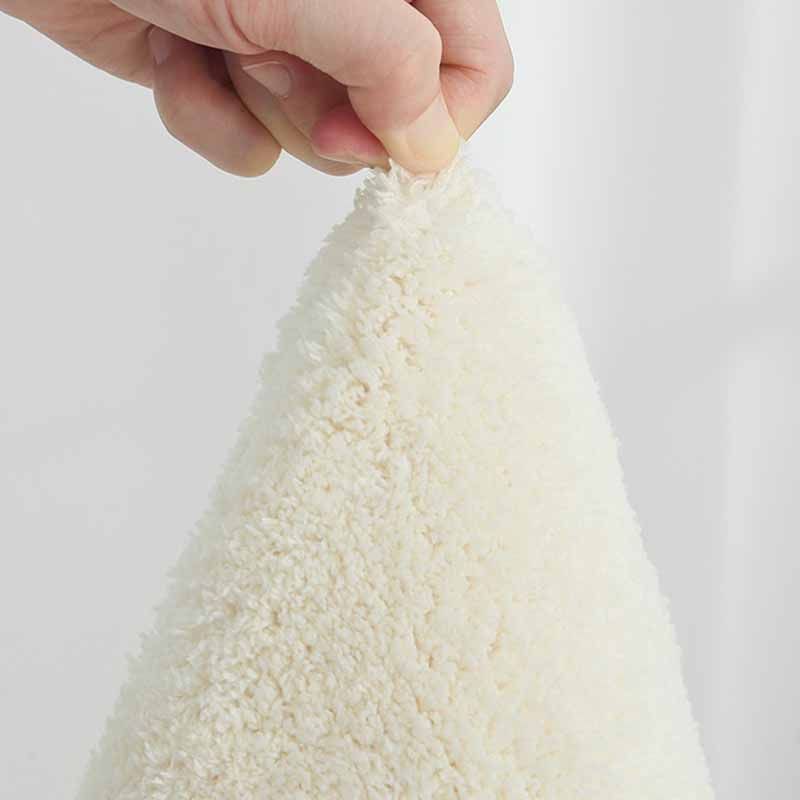 Beige Modern Rug Polyester Solid Color Area Rug Stain Resistant Rug for Living Room