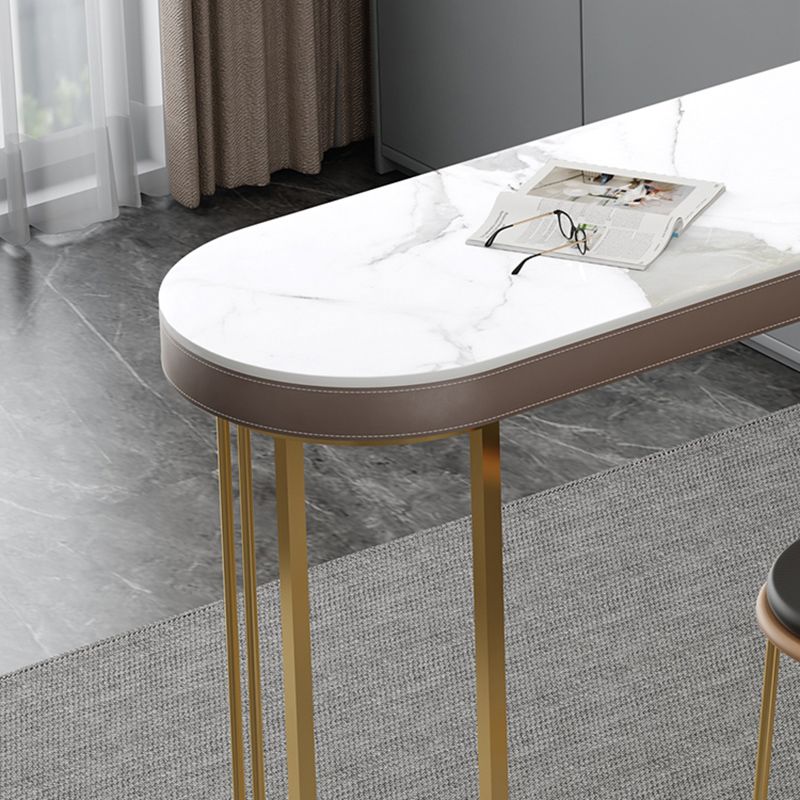 Contemporary Pub Table Set 1/2/3 Pcs Metal Frame Bar Table and Stools