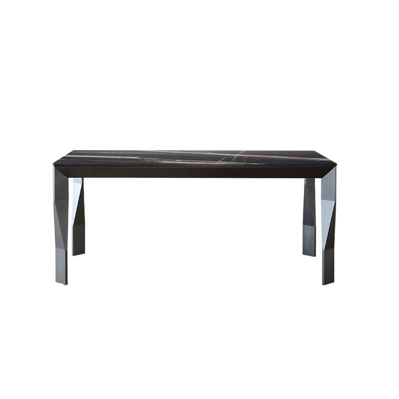 Industrial Dining Table Sintered Stone Rectangle Dining Table for Kitchen
