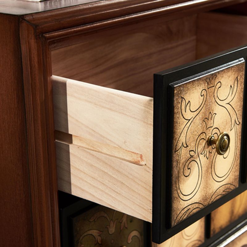Contemporary 23.62'" Wooden Chest, Rectangle Accent Chest with Drawers