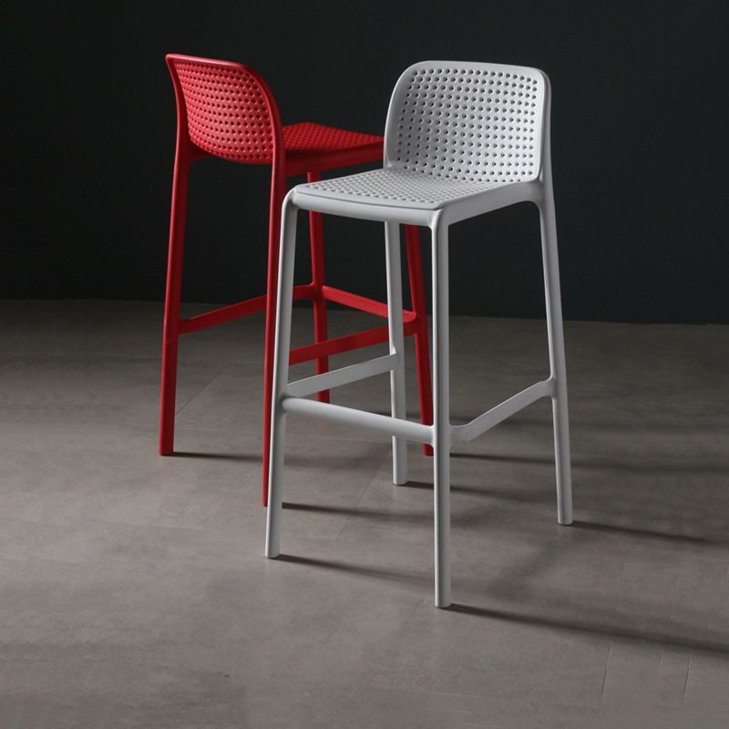 Taburete de comedor de cocina de plástico escandinavo