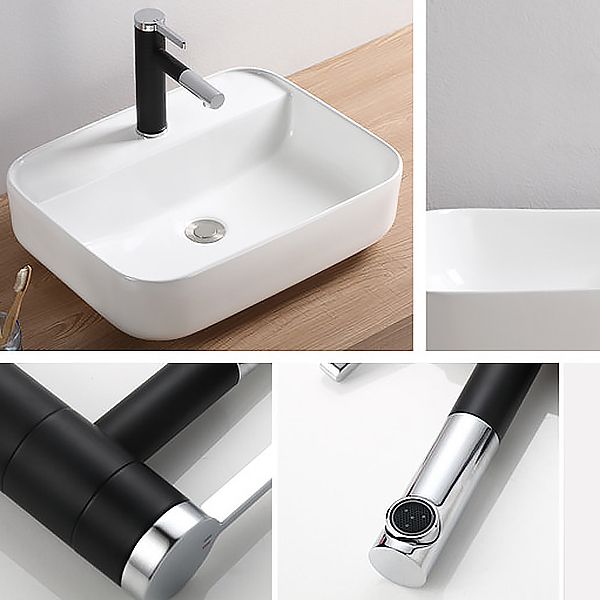 Glam Style Faucet Single Lever Handle Vessel Sink Faucet for Bathroom