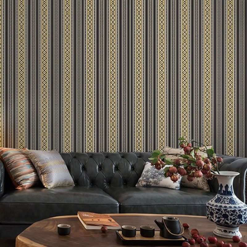 Vintage Wall Covering Simple Stripe Non-Pasted Wallpaper Roll, 57.1 sq ft.