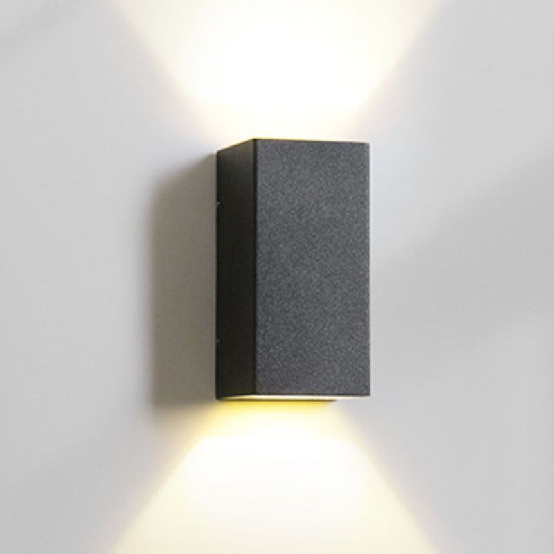 Moderne Metall 2-Licht-Wandhalterung Lampe schwarze Wandleuchten für Balkon