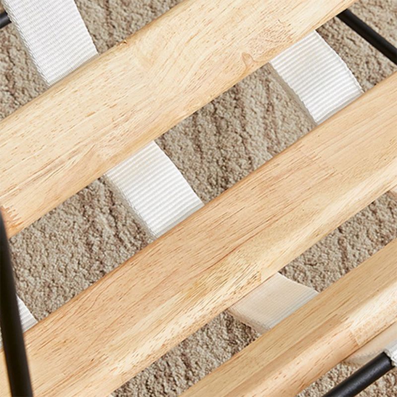 Industrial Style 26.77 " Wide Cotton Blend Sponge Metal Square Arm Chair