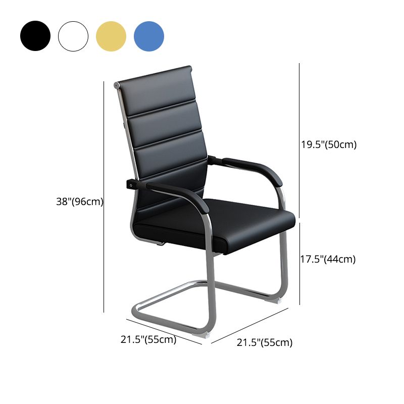 Modern Black and Cray Desk Chair with Mid Back Home Office Chair