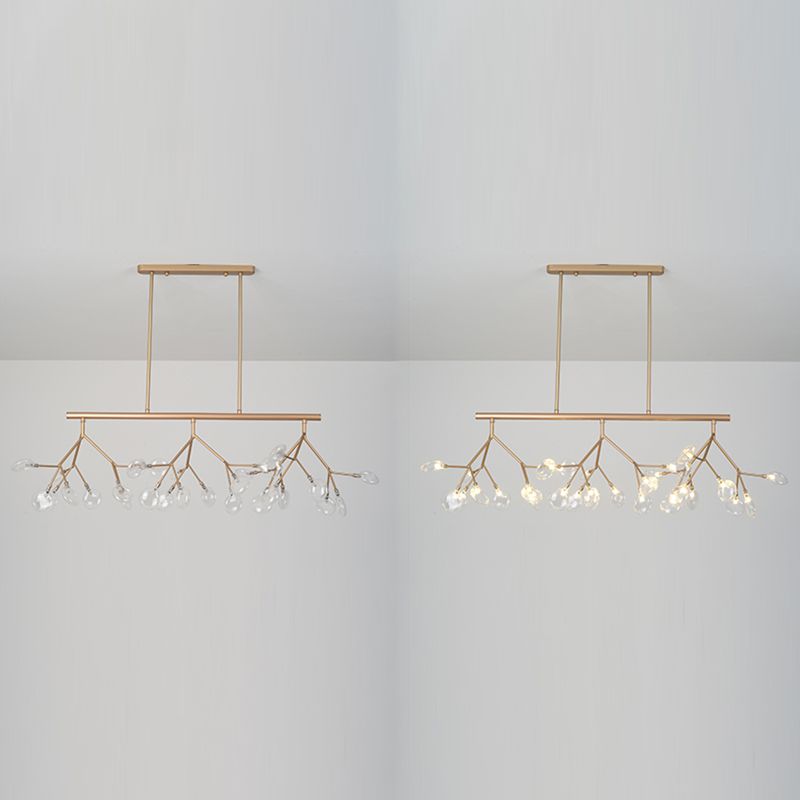 Modern Style Firefly Island Pendant Simple 27 Lights Island Light for Bedroom