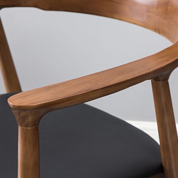 Chaises en bois de frêne de style traditionnel, ensemble de chaises de cuisine et de salle à manger à dossier ouvert