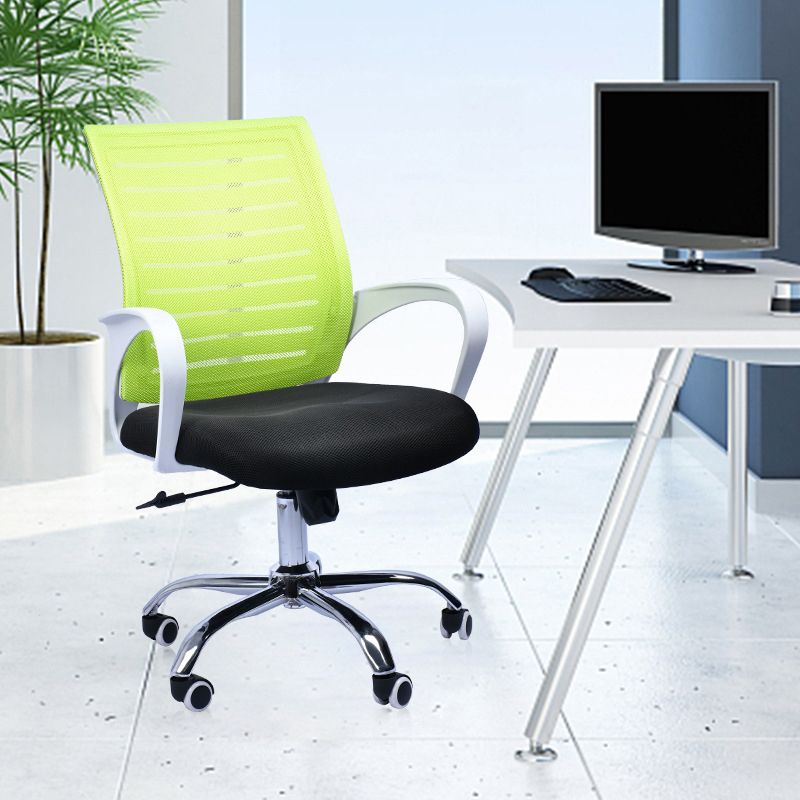 Contemporary Office Chair Fixed Arms Tilt Mechanism Conference Chair