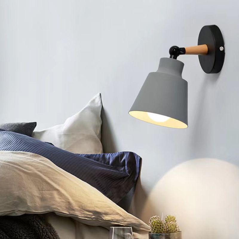 Metal Geometric Simplicity 1 Light Wall Lighting Fixtures for Bedroom