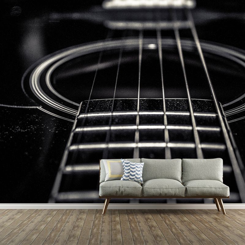 Guitar Musical Instrument Mural Wallpaper Modern Decorative Interior Murals