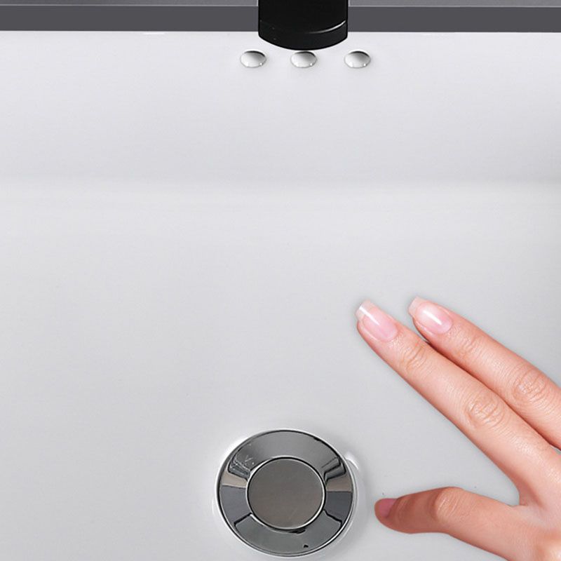 Rectangular Bathroom Sink Porcelain Modern Bathroom Sink(Not Included Faucets)