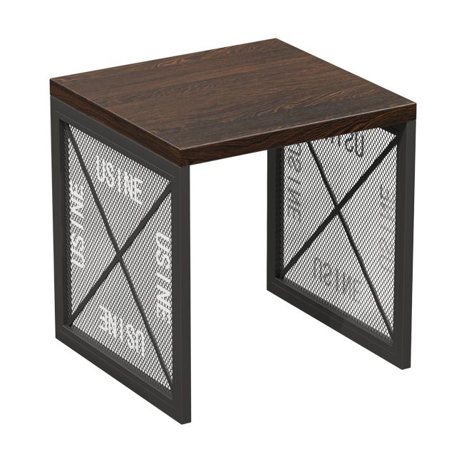 Industrial Style Dining Room Table Black Double Pedestal Table for Home Kitchen Dinner