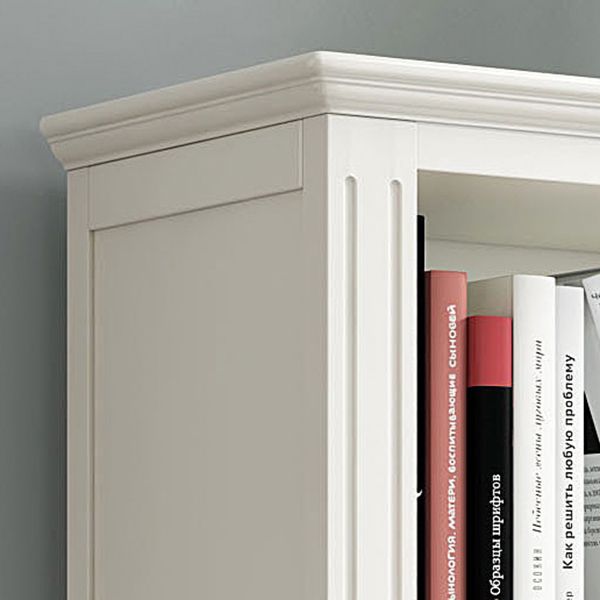 Solid Wood Closed Back Bookshelf Nordic Standard Bookcase with Shelves