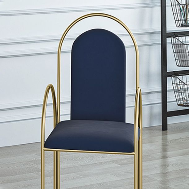 El comedor del metal de Glam preside el sillón lateral tapizado para el uso en el hogar