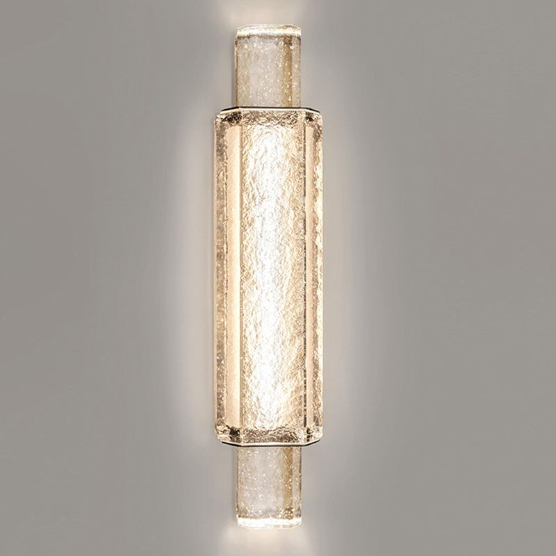 Kristall lineare Wandmontaglampen zeitgenössische 1 leichte LED -Wandleuchte Leuchte