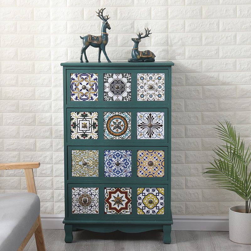 Bedroom Dresser Traditional Style Solid Wood Storage Chest with Multi Drawers