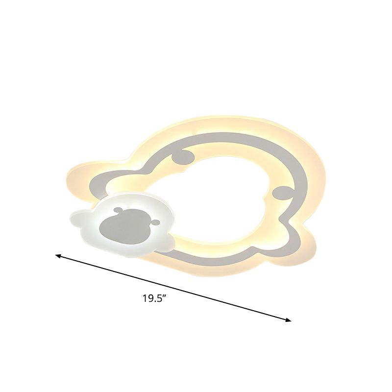 Lampada da soffitto a LED nordica ultrasottile Triangolo bianco/Cuore amoroso/Stella Lampada da incasso con paralume in acrilico, luce calda/bianca