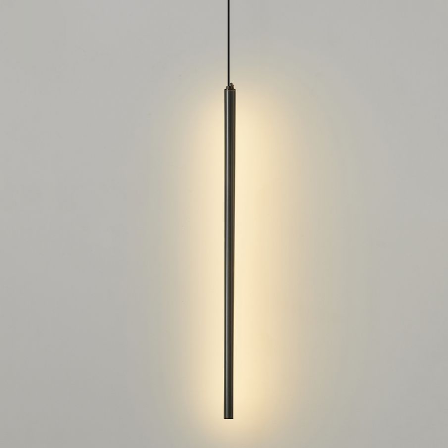 Cylinder Shape Pendants Lights Style Contemporary Metal Lampes suspendues en métal