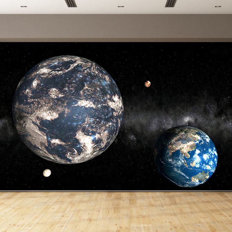 Outer Space Wallpaper Mural for Sleeping Room Water Resistant, Made to Measure