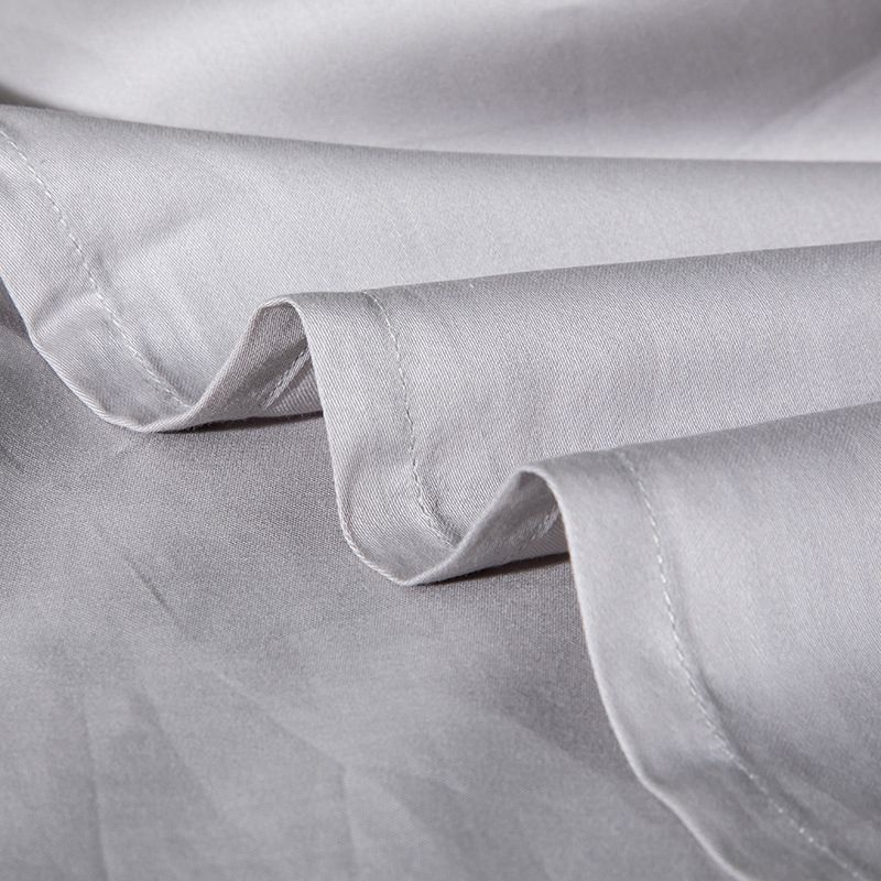 Cotton Soft Bed Sheet Solid Color Wrinkle Resistant Breathable Sheet Set