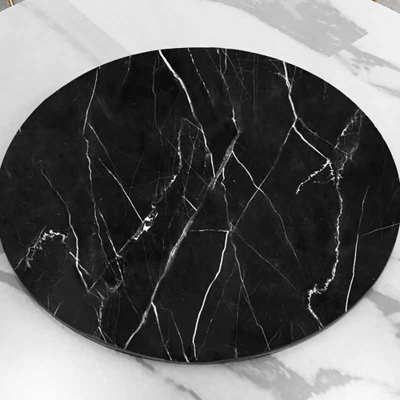 Modern Sintered Stone Dining Table Round Dinner Room Table for Dining Room