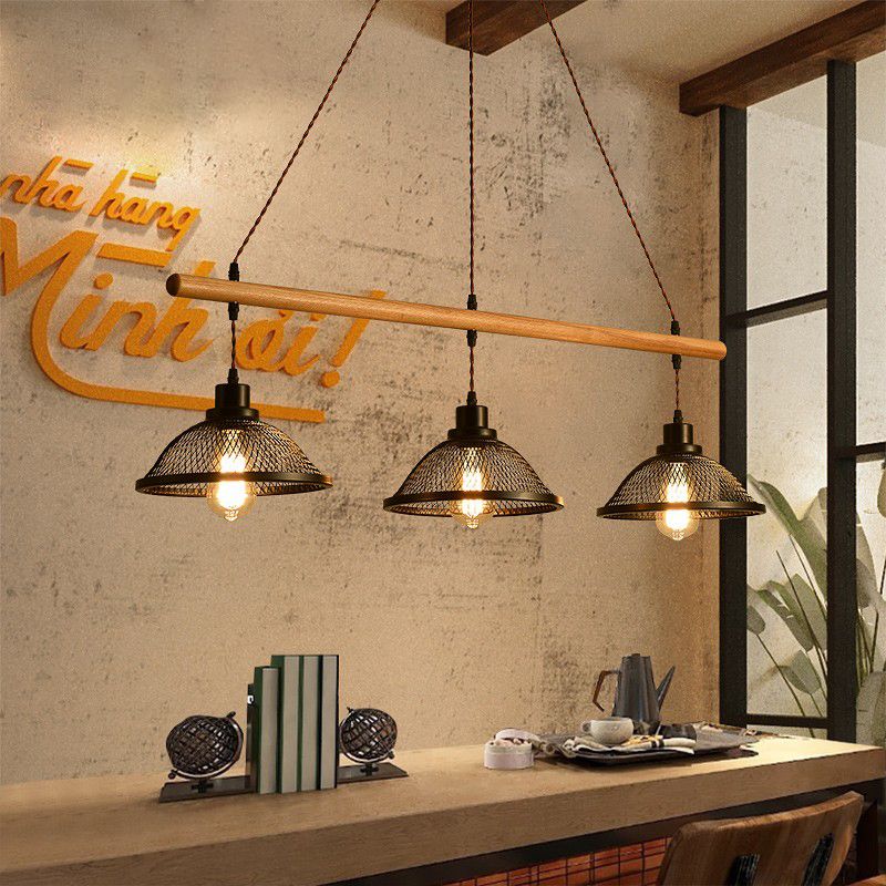 Bowl Island Lighting Fixtures Industrial Metal Pendant Lighting for Restaurant