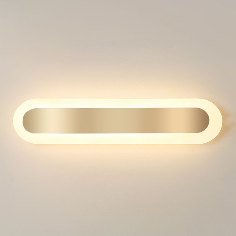 Éclair mural en métal linéaire Éclairage mural de style moderne en or