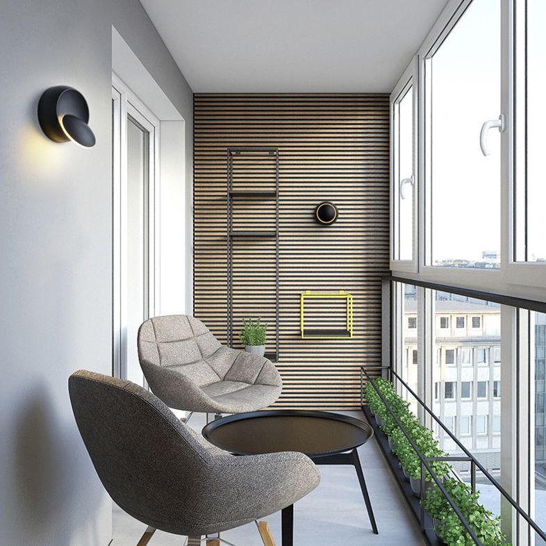 Moderne minimalistische Stil kreisförmige Wandbeleuchtung Metall Wandleuchten für Schlafzimmer