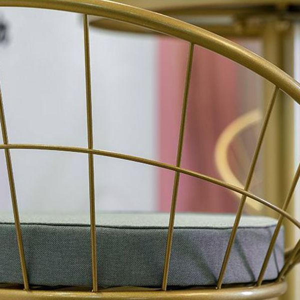 Glam Style Fixed Bar Table Set 1/3 Pieces Faux Marble Counter Table Set