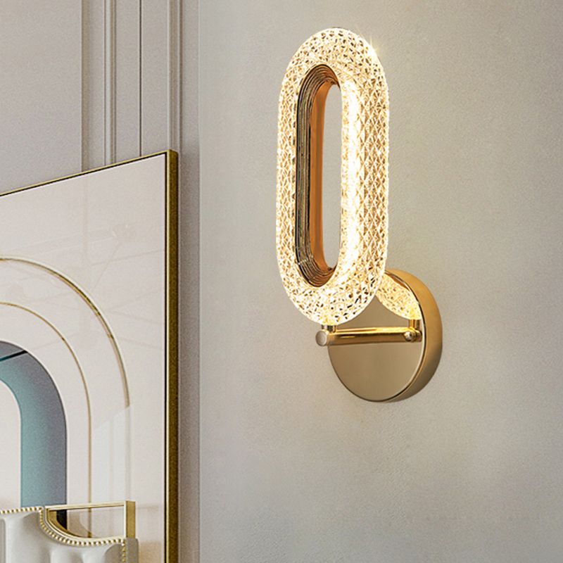 Luz lujosa LED LED LIGHT POSTMODERN METAL ORO Sala de estar Luz de la pared de la pared