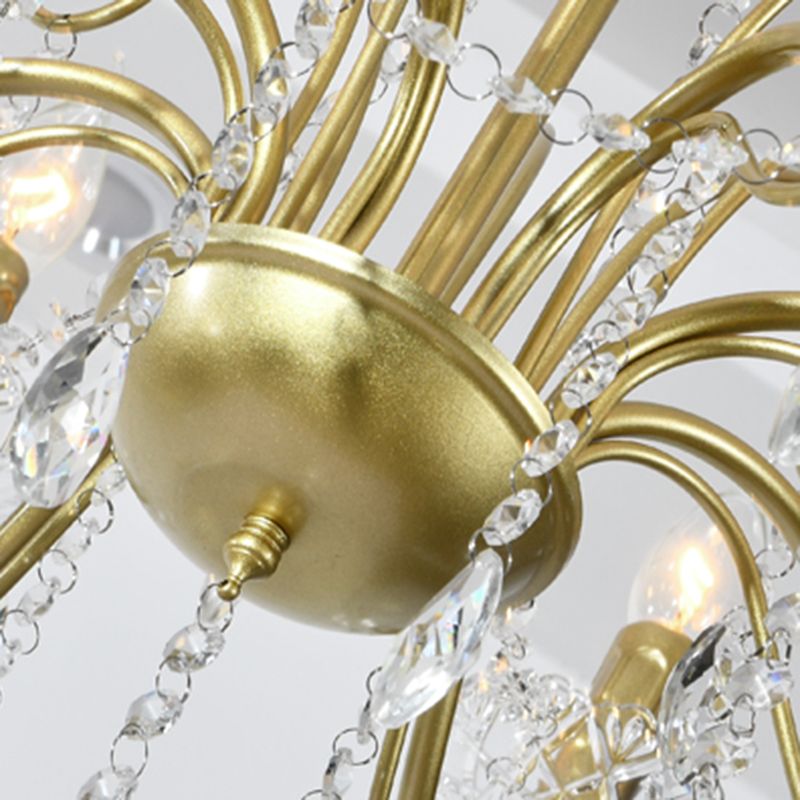 Candle Chandelier Light Fixture Traditional Metal Pendant Lighting for Restaurant