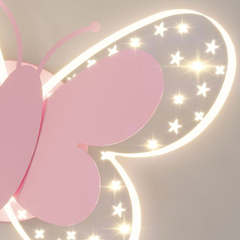 Metal Geometric Shape Wall Light Lovely Colorful LED Wall Sconce for Kid's Room