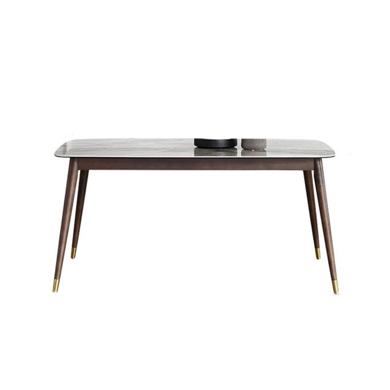 Glossy Gray Dining Table Set 1/4/5/7 Pieces Dinette Set with Wooden Chairs