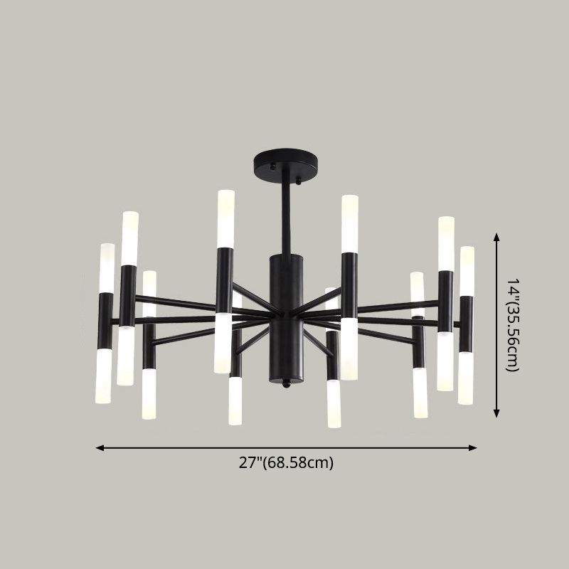 Minimalist Sticks Ceiling Lamp Acrylic 20-Light Dining Room over Island Lighting