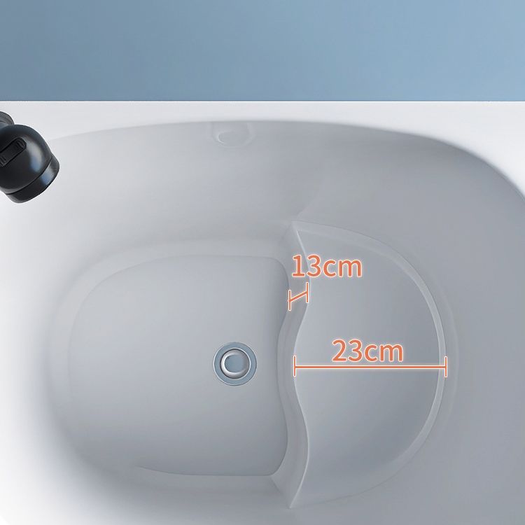Corner Acrylic Soaking Bathtub Antique Finish Back to Wall Bath Tub