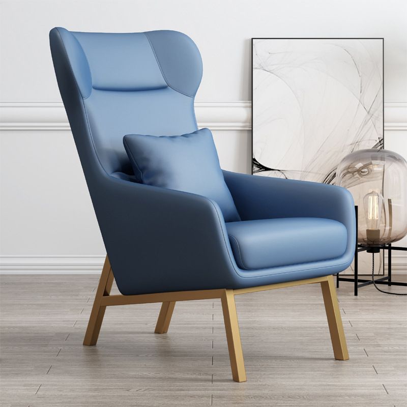 Faux Leather Chair25.5" L x37.4" W x 37.7" H  Arms Included Chair for Bedroom